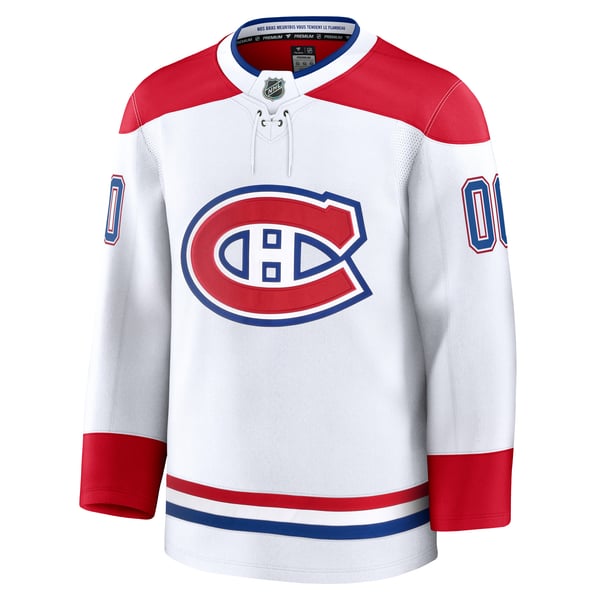 Hygo Shirts Montreal Canadiens Fanatics Away Premium Custom Jersey - White
