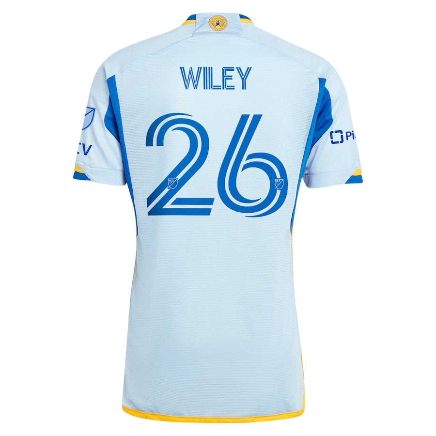 Caleb Wiley Atlanta United FC  2024 The Resurgens Kit Authentic Player Soccer Shirt - Light Blue