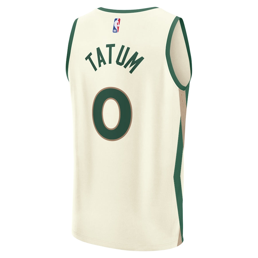 Jayson Tatum Boston Celtics Fanatics Branded 2023/24 Fast Break Shirt - White - City Edition