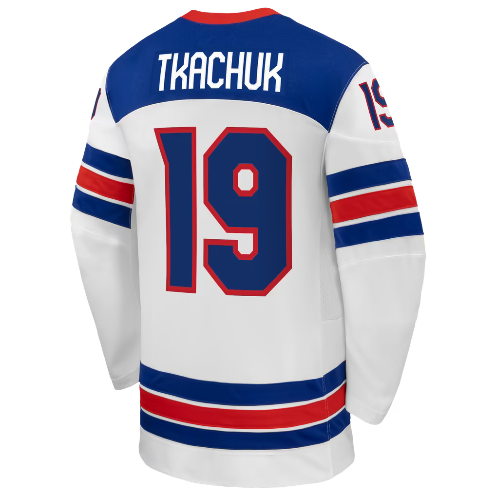 Hygo Shirts Matthew Tkachuk Nike US Hockey 2026 Away Jersey