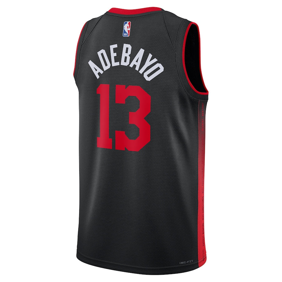 Bam Adebayo Miami Heat  Unisex 2023/24 Swingman Shirt - Black - City Edition