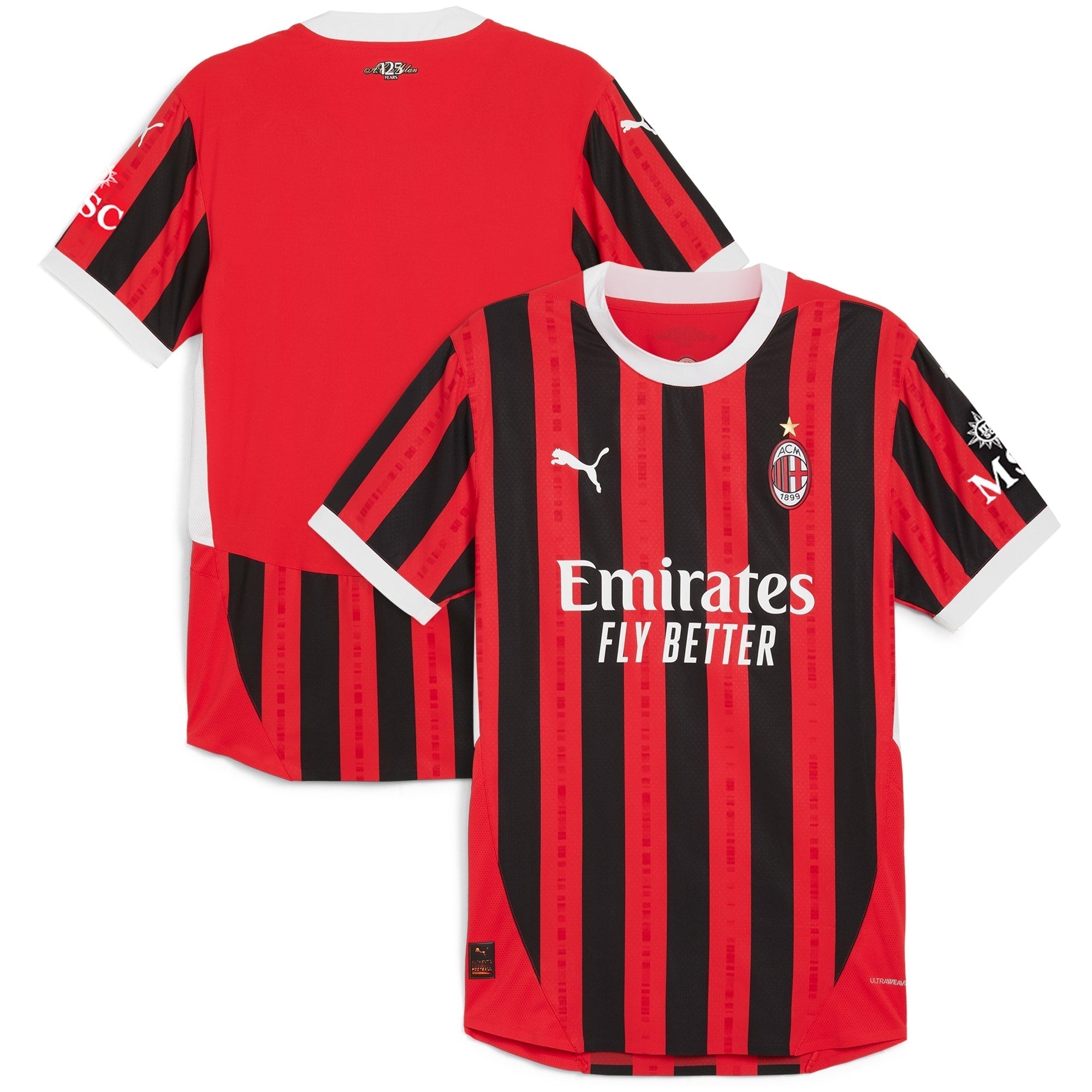 AC Milan Home Shirt 2024-25 Custom Soccer Shirt - Red
