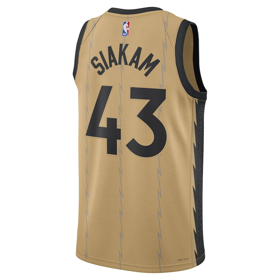 Pascal Siakam Toronto Raptors  Unisex 2023/24 Swingman Shirt - Gold - City Edition