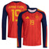 adidas Spain National Team 2026 Home Supporter Edition Long Sleeve Jersey – Lamine Yamal #19 – Red