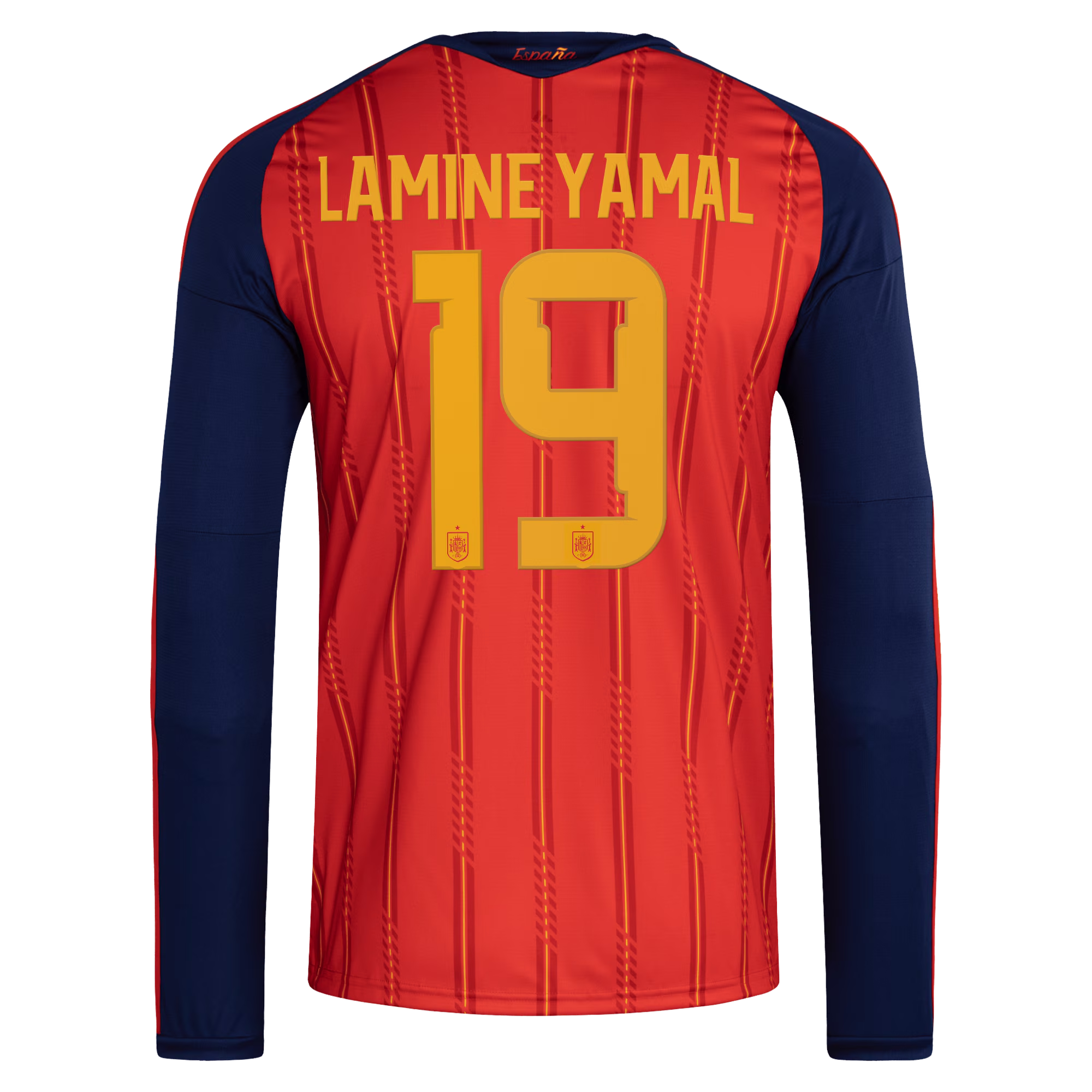 adidas Spain National Team 2026 Home Supporter Edition Long Sleeve Jersey – Lamine Yamal #19 – Red