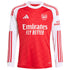 Arsenal 2026 home Adidas Custom jersey in red and white with long sleeves and sponsor logo