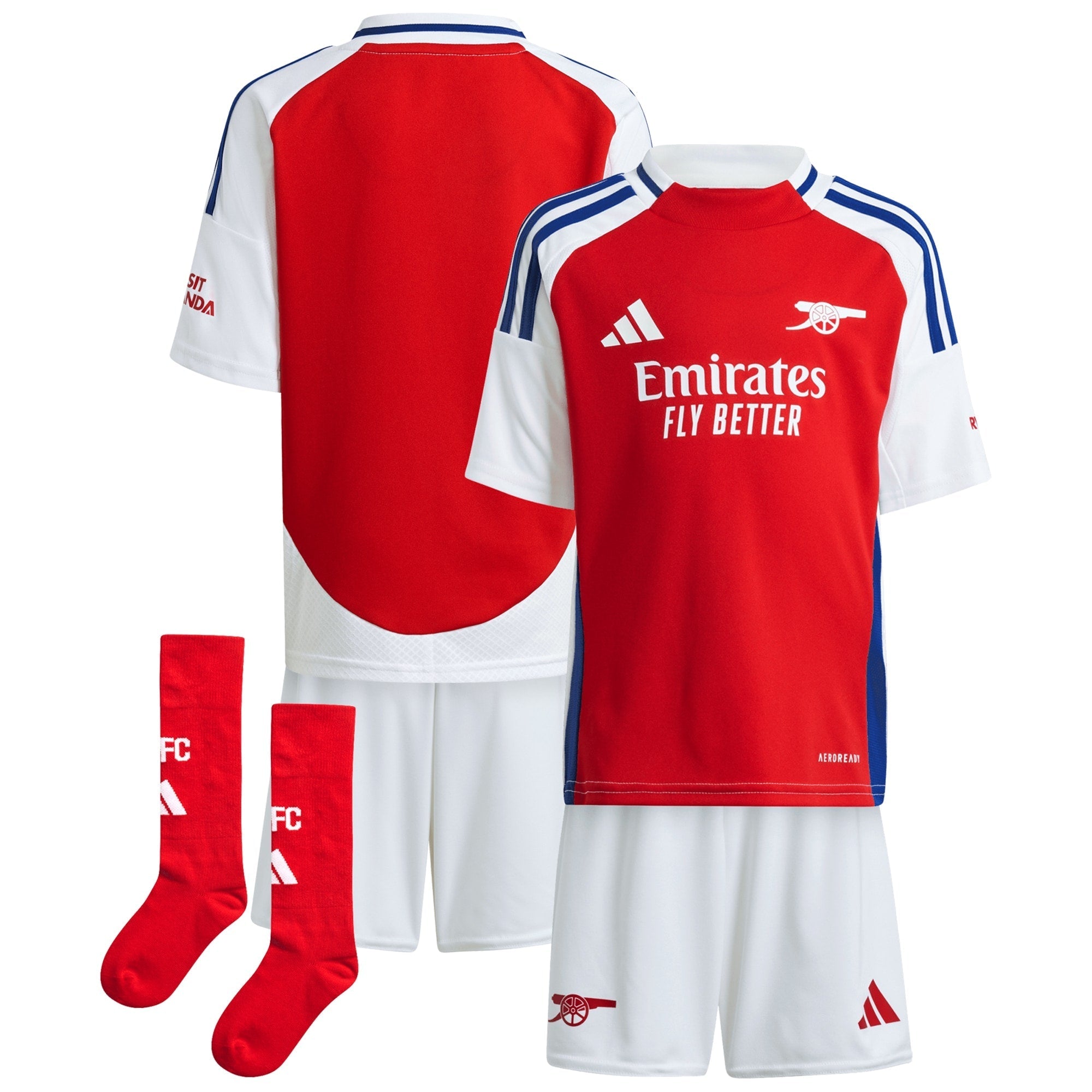 Arsenal  Home Minikit 2024-25 Kids Customized Soccer Shirt - Red