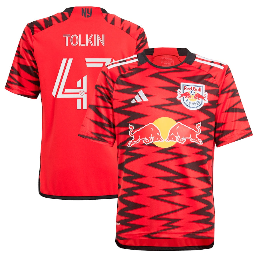 John Tolkin New York Red Bulls  2024 Legacy Player Soccer Shirt – Red