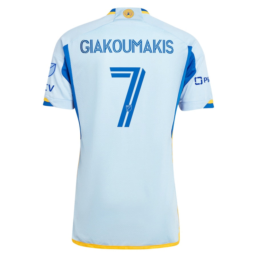 Giorgos Giakoumakis Atlanta United FC  2024 The Resurgens Kit Authentic Player Soccer Shirt - Light Blue