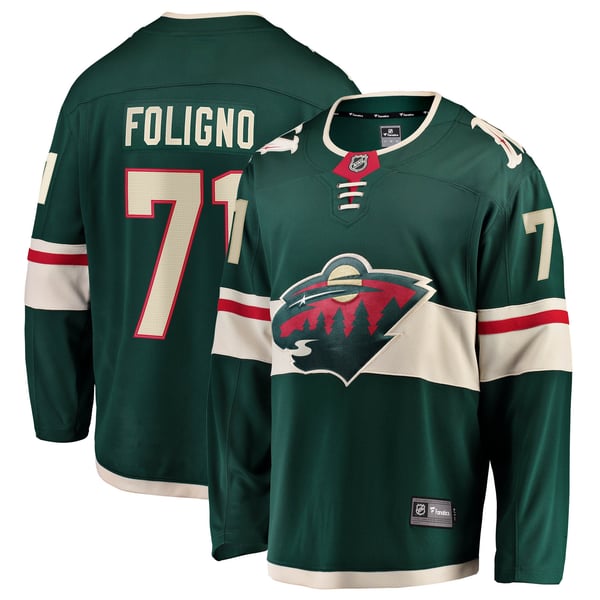 Hygo Shirts Nick Foligno Minnesota Wild Fanatics Home Jersey