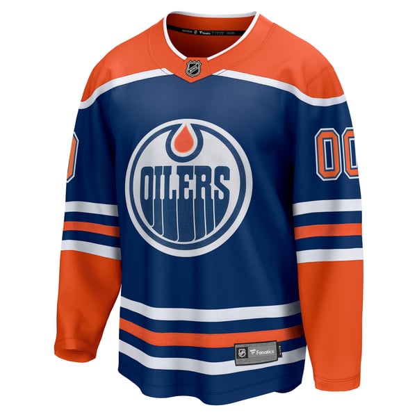 Hygo Shirts Edmonton Oilers Fanatics Home Breakaway Custom Jersey