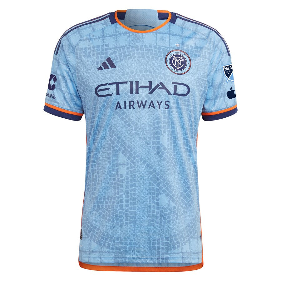 Santiago Rodríguez New York City FC  2024 The Interboro Kit Authentic Player Soccer Shirt - Sky Blue