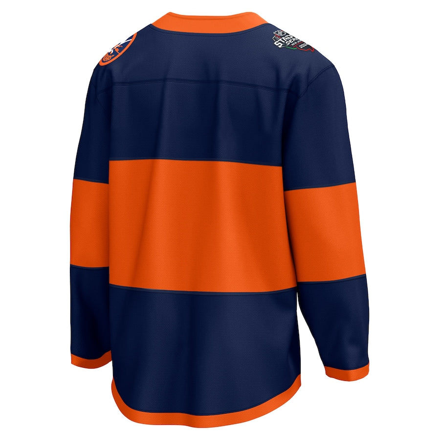 New York Islanders Fanatics Branded 2024 NHL Stadium Series Breakaway Shirt – Navy