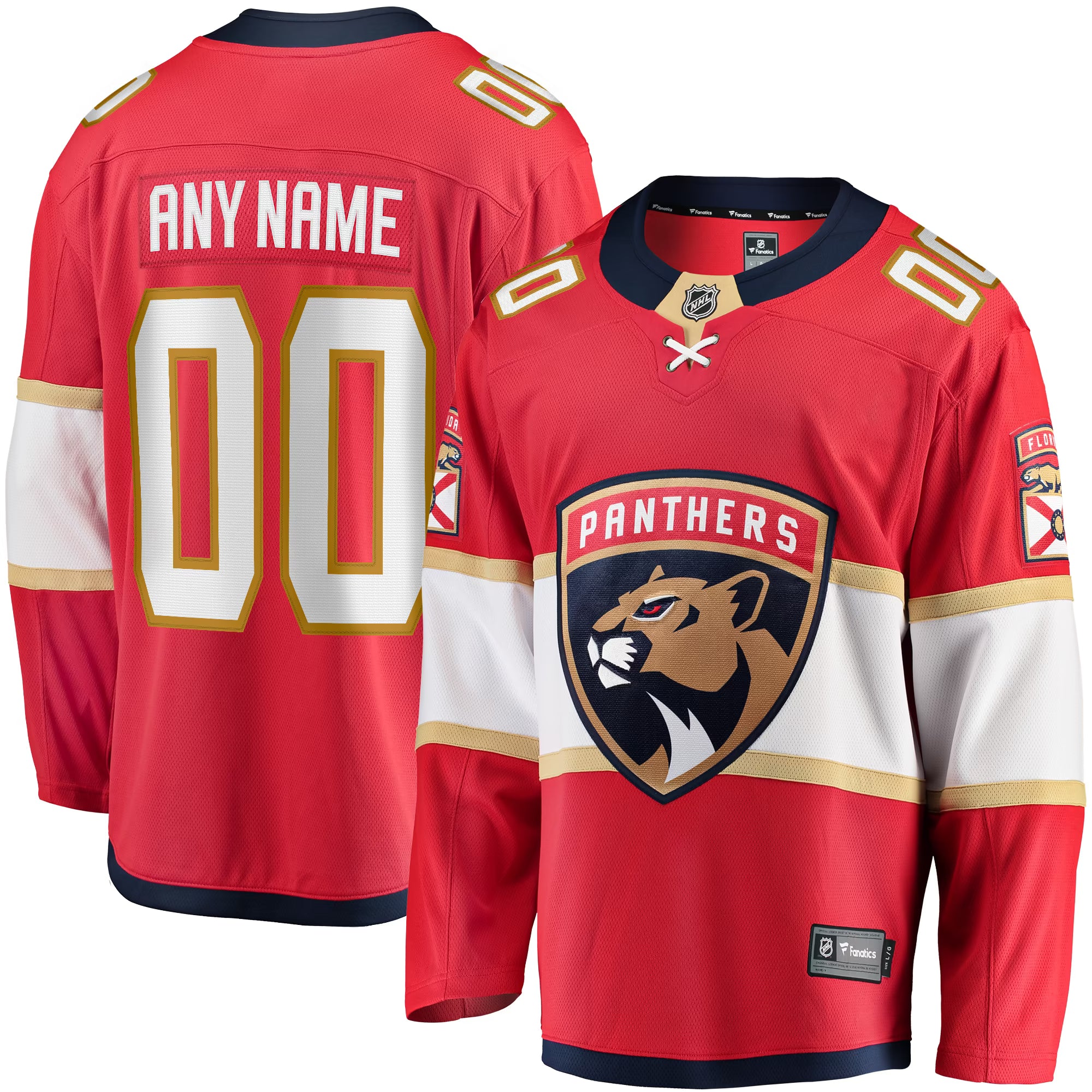 Hygo Shirts Florida Panthers Fanatics Home Breakaway Custom Jersey