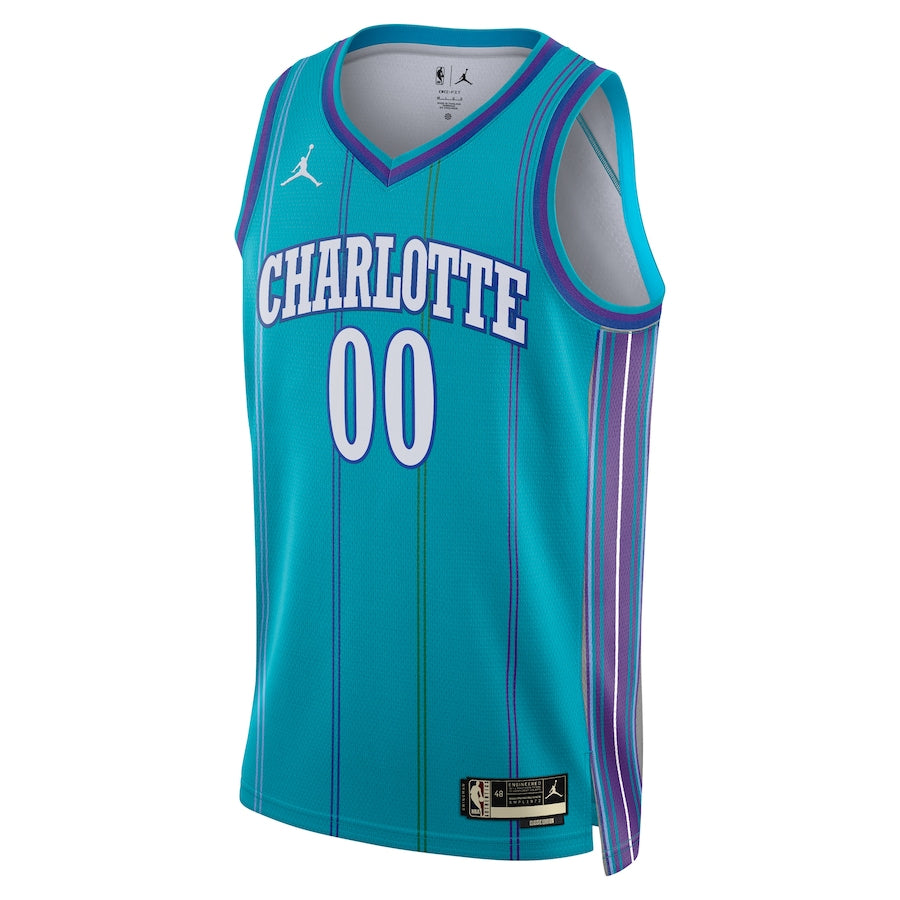 Charlotte Hornets Jordan Brand Unisex 2023/24 customized Swingman Shirt - Classic Edition - Teal