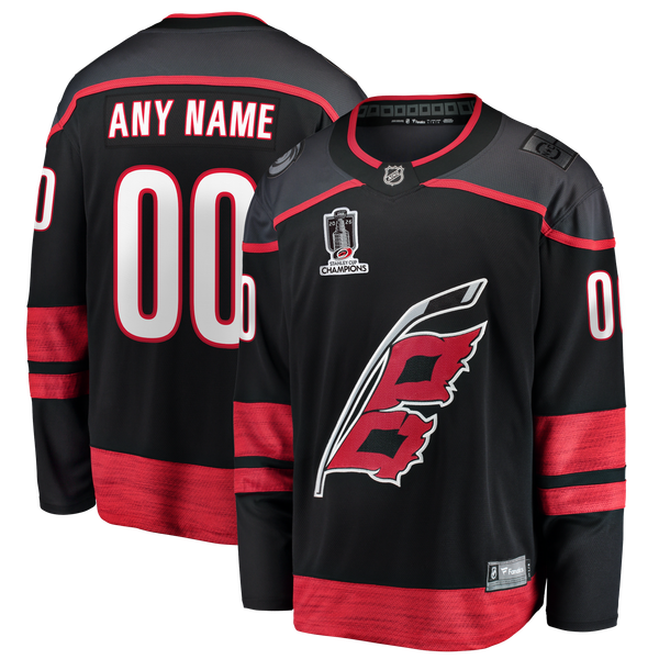 Hygo Shirts Carolina Hurricanes Fanatics 2026 Stanley Cup Champions Home Breakaway Custom Jersey