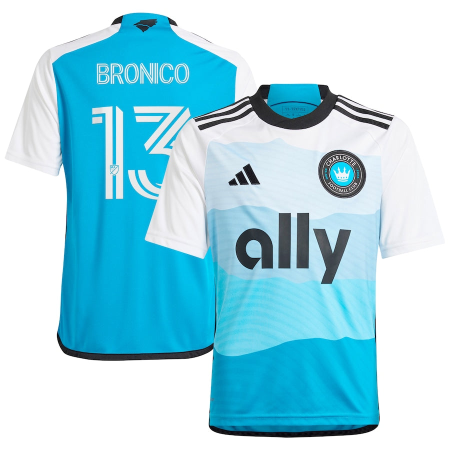 Brandt Bronico Charlotte FC  2024 The Carolina Kit: Explore Player Soccer Shirt - Blue