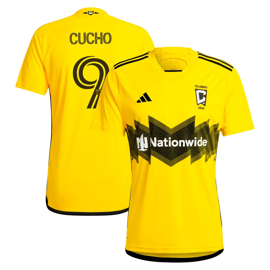 Cucho Hernández Columbus Crew  2024 The Home Kit Player Soccer Shirt - Yellow