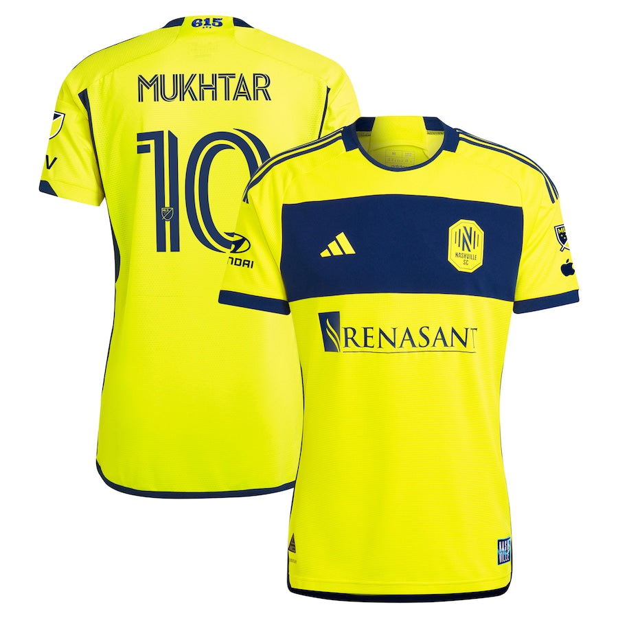 Hany Mukhtar Nashville SC  2024 The 615 Kit Authentic Player Soccer Shirt - Yellow