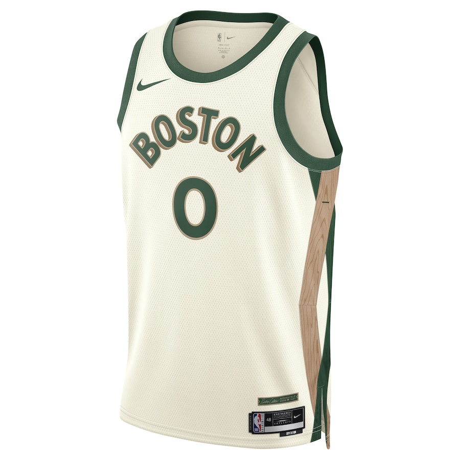 Jayson Tatum Boston Celtics  Unisex 2023/24 Swingman Shirt - White - City Edition