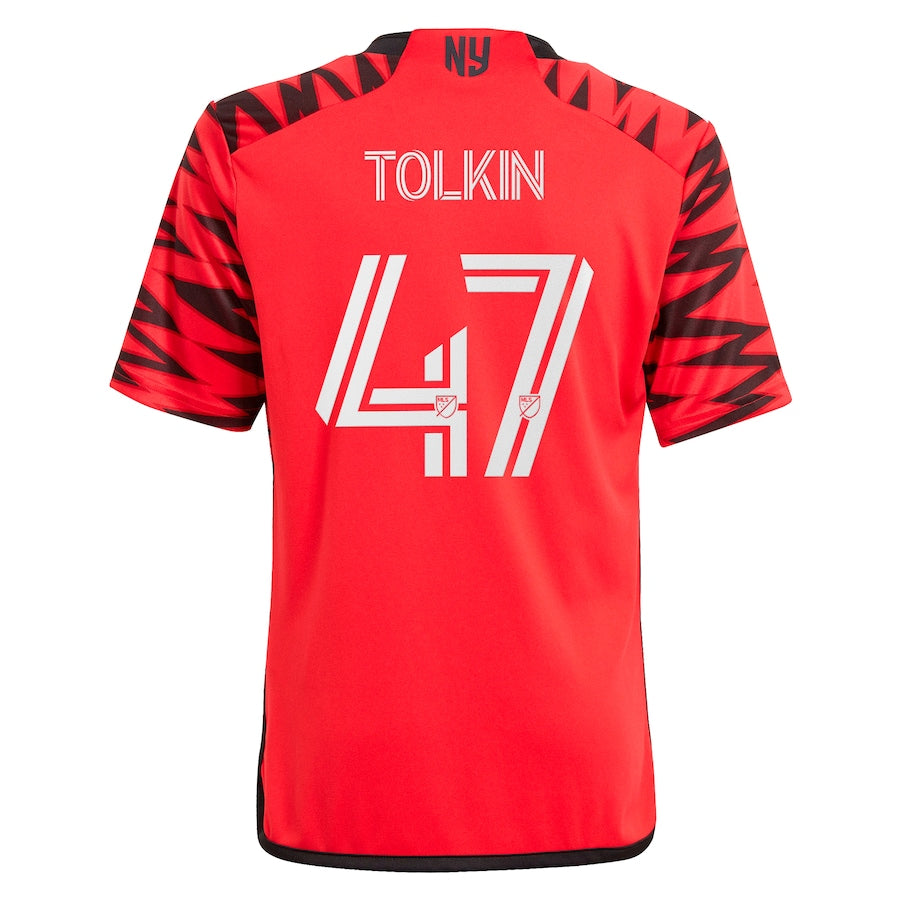 John Tolkin New York Red Bulls  2024 Legacy Player Soccer Shirt – Red