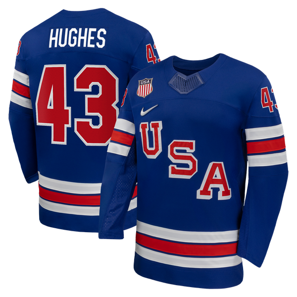 Hygo Shirts Nike Quinn Hughes US Hockey 2026 Home Jersey