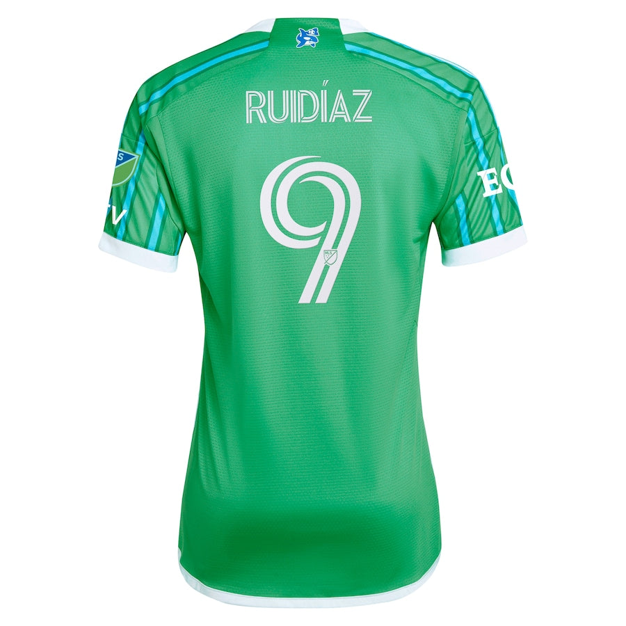 Raul Ruidiaz Seattle Sounders FC  2024 The Anniversary Kit Authentic Player Soccer Shirt – Green