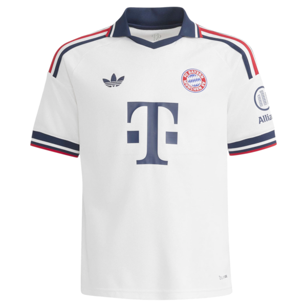 Jamal Musiala Bayern Munich adidas Youth 2026/27 Away Replica Jersey - White