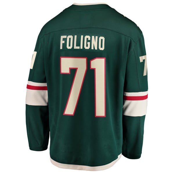 Hygo Shirts Nick Foligno Minnesota Wild Fanatics Home Jersey