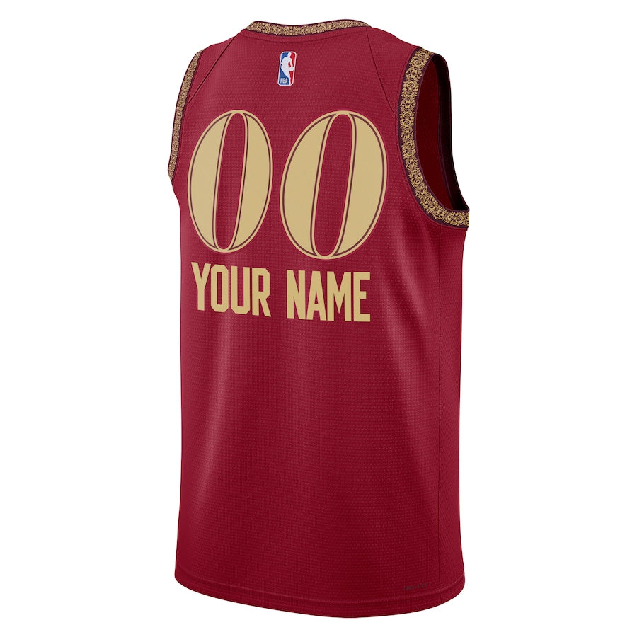 Cleveland Cavaliers  Unisex 2023/24 customized Swingman Shirt - Wine - City Edition