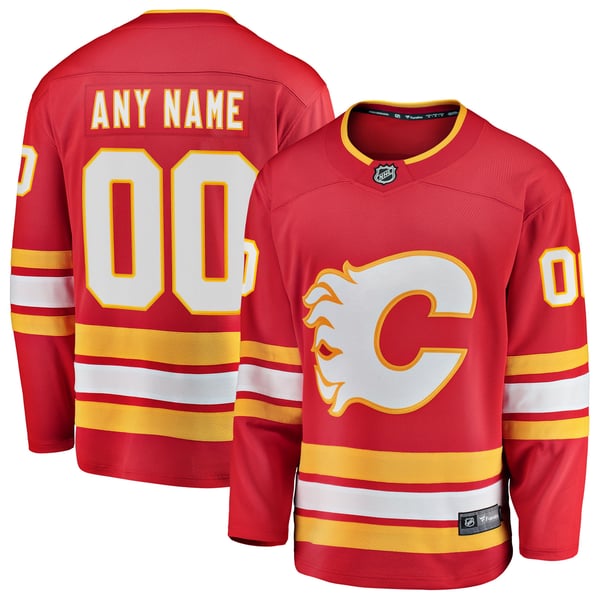 Hygo Shirts Fanatics Calgary Flames Breakaway Custom Jersey