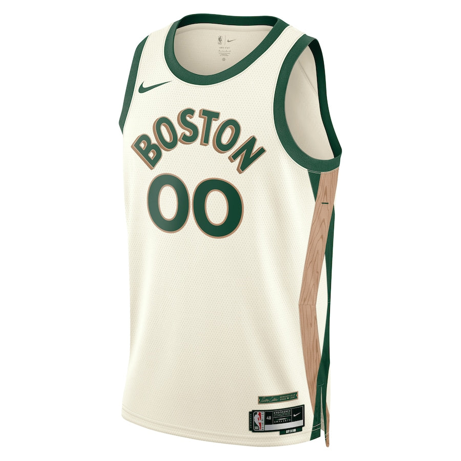 Boston Celtics  Unisex 2023/24 customized Swingman Shirt - White - City Edition