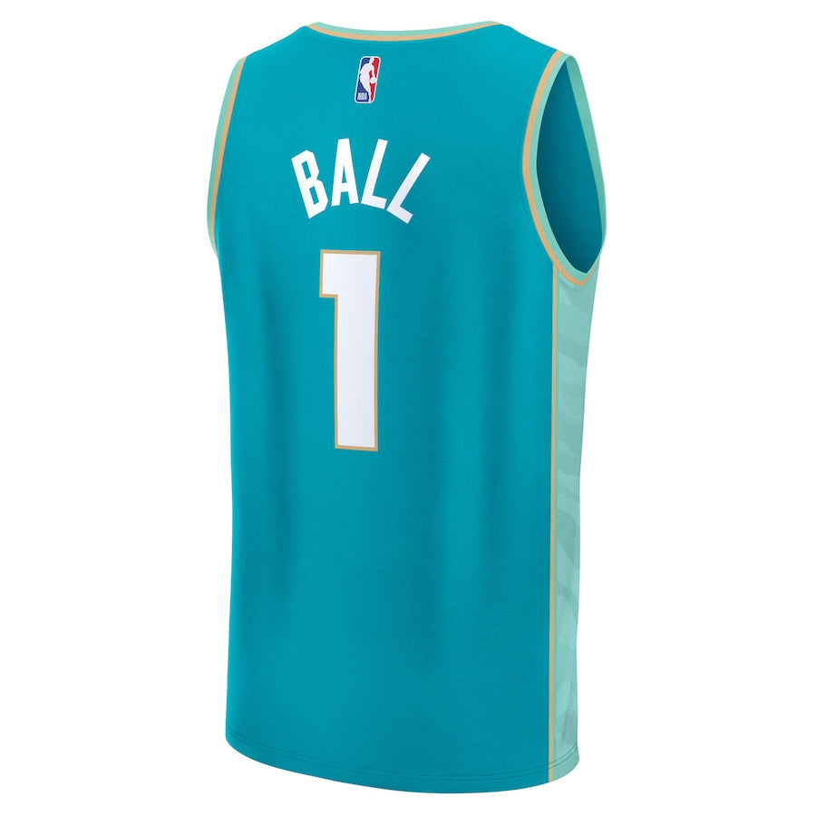 LaMelo Ball Charlotte Hornets Fanatics Branded unisex 2023/24 Fast Break Shirt - Teal - City Edition