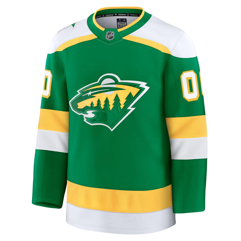 Hygo Shirts Fanatics Minnesota Wild Alternate Premium Custom Jersey - Green