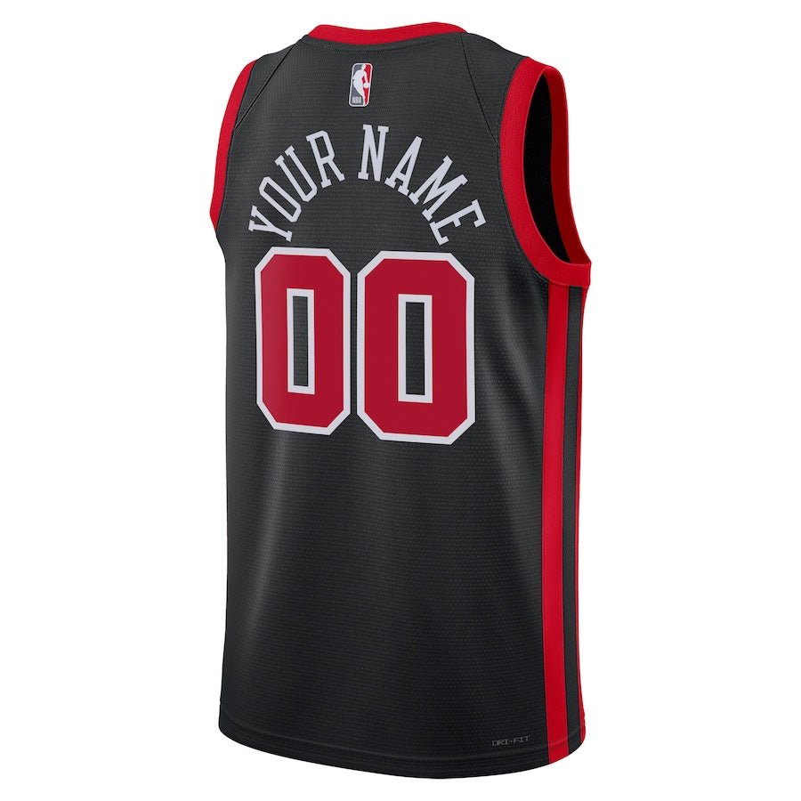 Chicago Bulls  Unisex 2023/24 customized Swingman Shirt - Black - City Edition