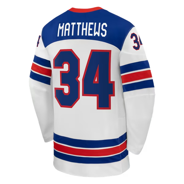 Hygo Shirts Nike US Hockey 2026 Auston Matthews Away Jersey