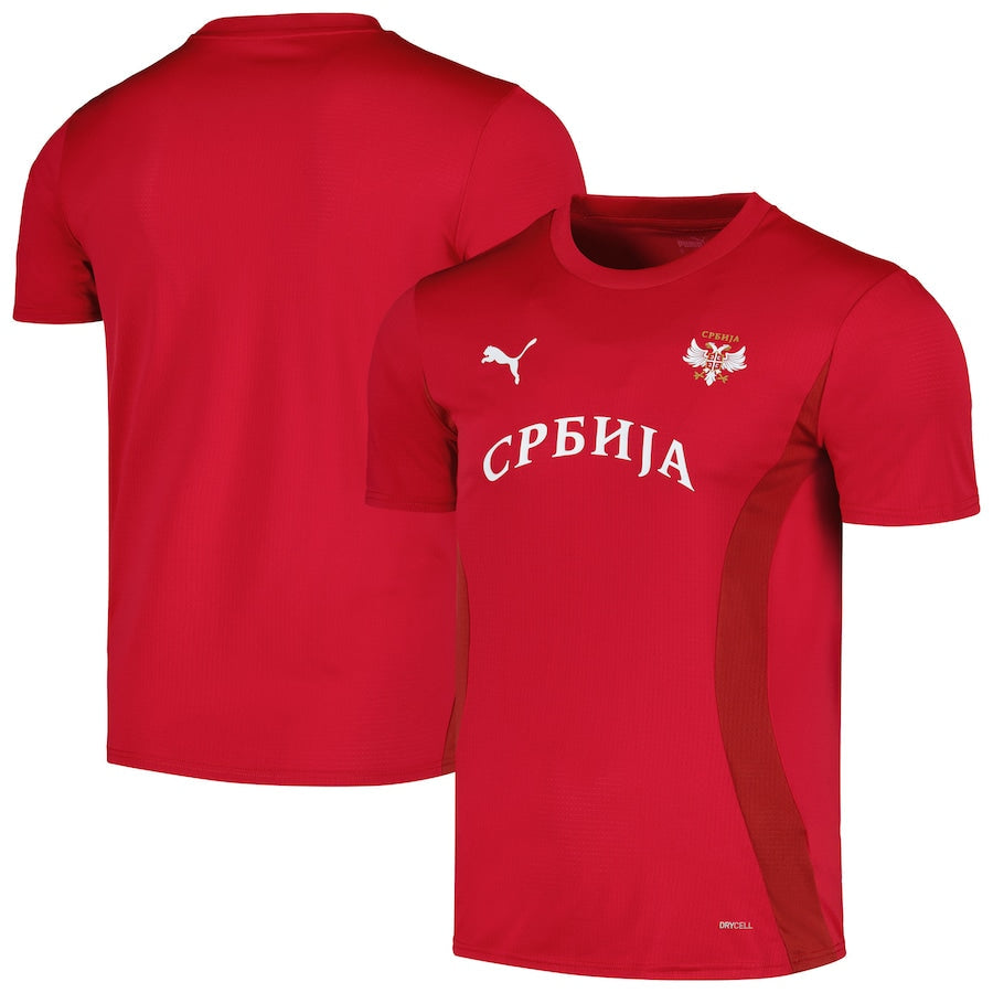 Serbia National Team  2024 Pre-Match Soccer Shirt - Red