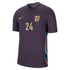 England Dri Fit Adv Away Match Shirt 2024 with Palmer 24 printing Soccer Shirt - Purple