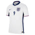England Dri Fit Adv Home Match Shirt 2024 with Kane 9 printing Soccer Shirt