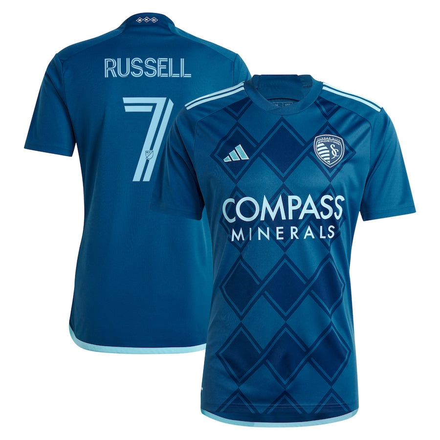 Johnny Russell Sporting Kansas City  2024 Diamonds Our Forever Player Soccer Shirt – Navy