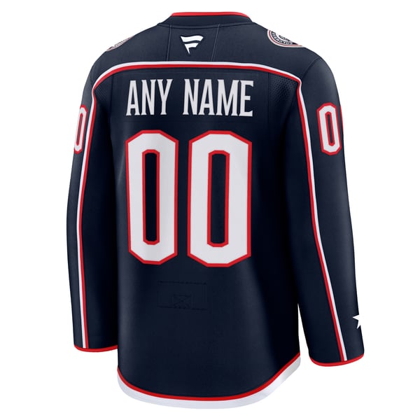 Hygo Shirts Columbus Blue Jackets Fanatics Home Premium Jersey Navy