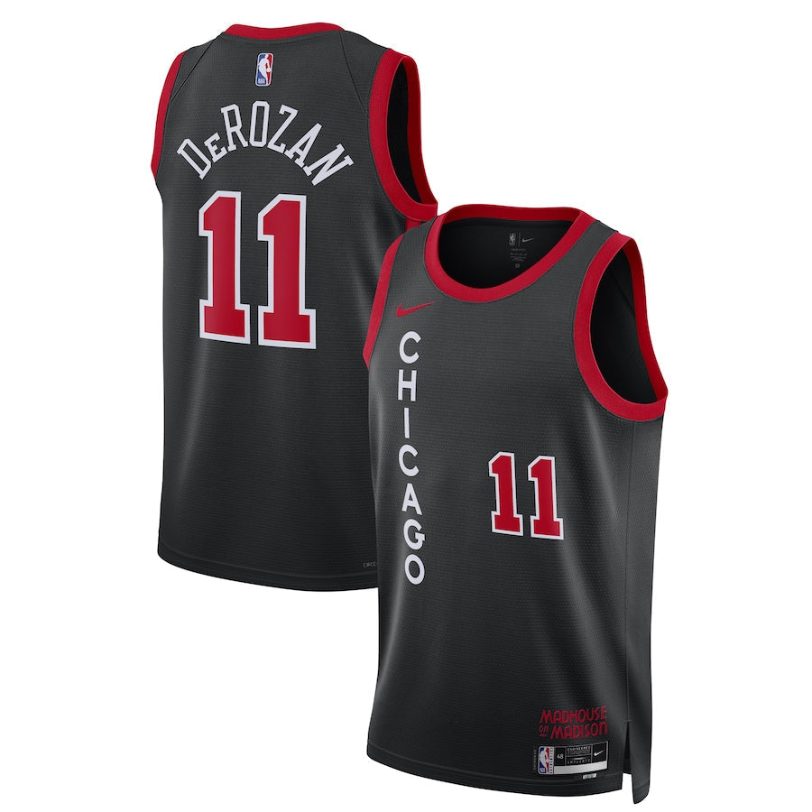 DeMar DeRozan Chicago Bulls  Unisex 2023/24 Swingman Shirt - Black - City Edition