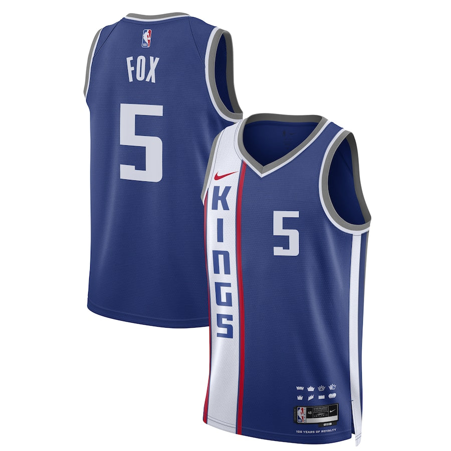 De'Aaron Fox Sacramento Kings  Unisex 2023/24 Swingman Shirt - Blue - City Edition