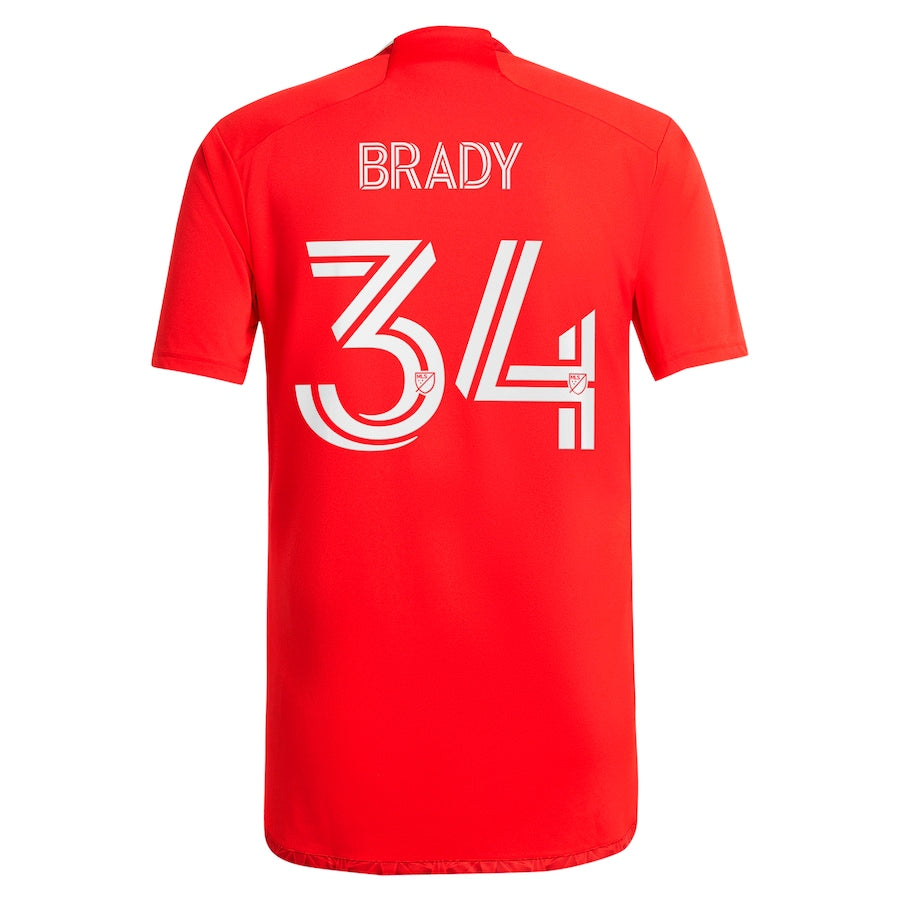 Chris Brady Chicago Fire  2024 Return To Red Player Soccer Shirt – Red