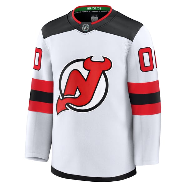 Hygo Shirts New Jersey Devils Fanatics Away Premium Custom Jersey White