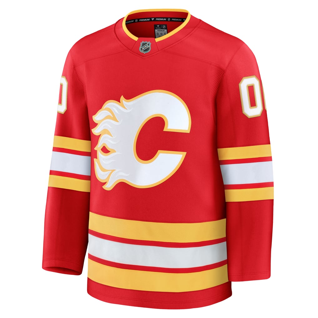 Hygo Shirts Fanatics Calgary Flames Home Premium Custom Jersey