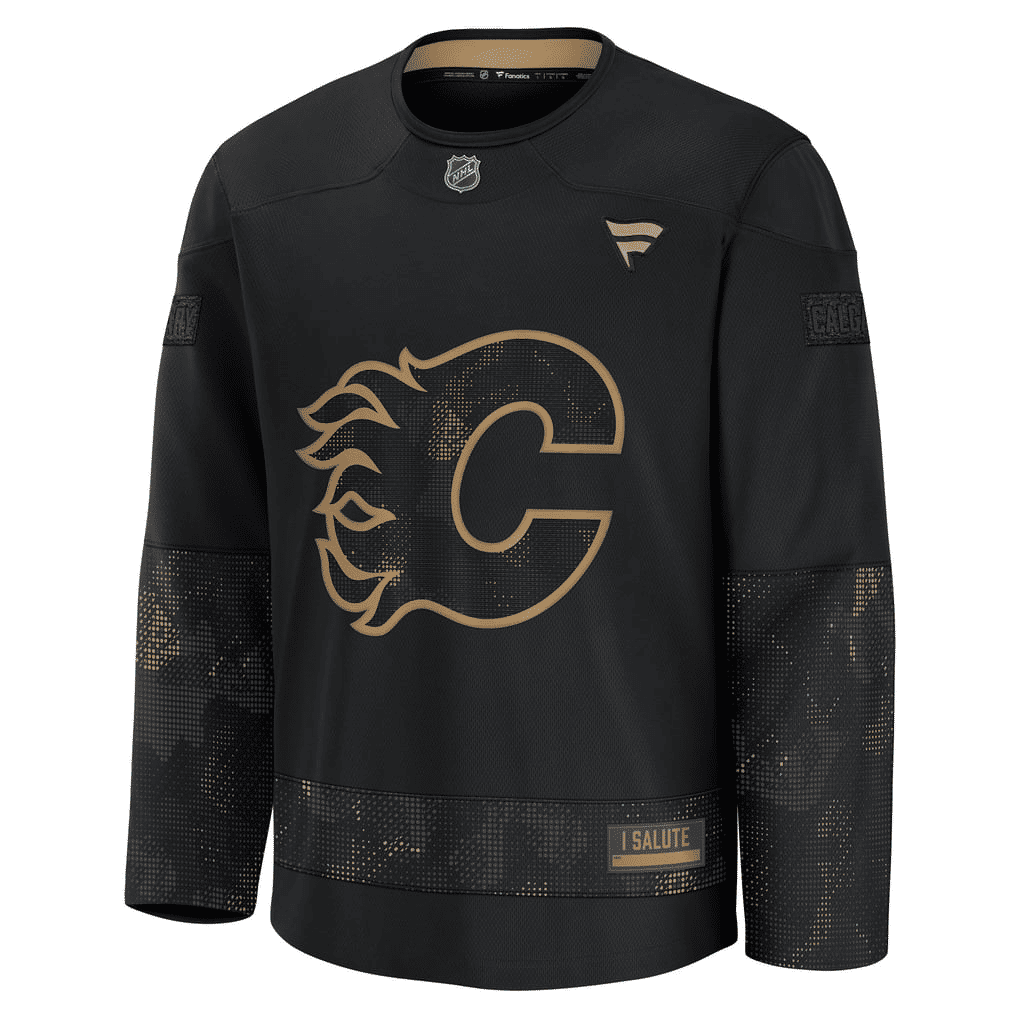 Hygo Shirts Calgary Flames Fanatics 2024 Military Appreciation Jersey