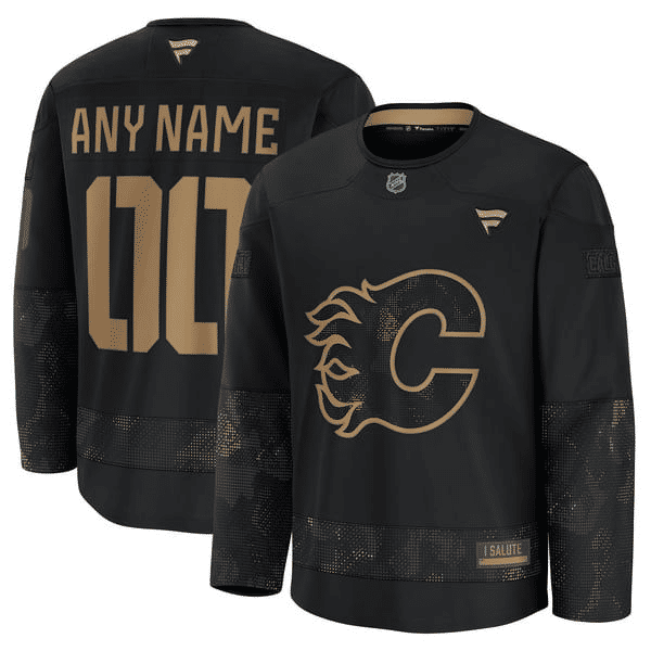 Hygo Shirts Calgary Flames Fanatics 2024 Military Appreciation Jersey