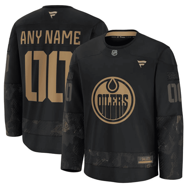Hygo Shirts Edmonton Oilers Fanatics 2024 Military Practice Jersey