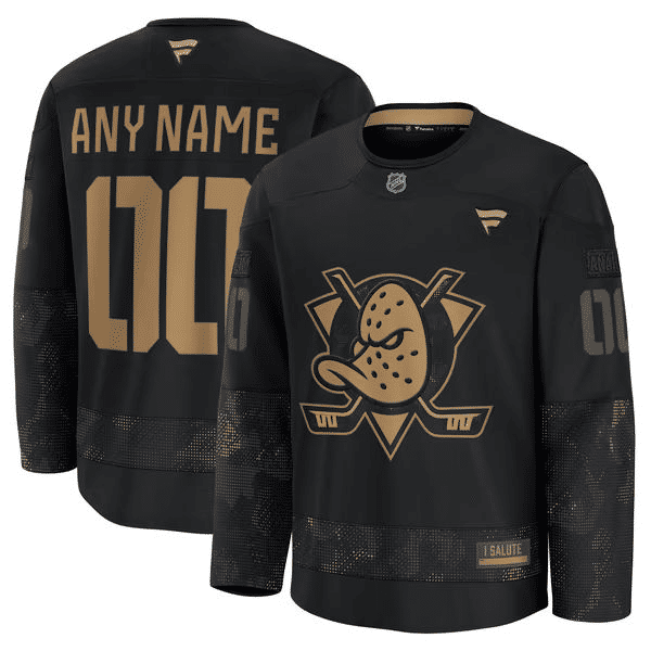 Hygo Shirts Fanatics Anaheim Ducks 2024 Military Appreciation Jersey